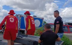 15º BBM resgata corpo de vítima de afogamento no Rio São Francisco em Paulo Afonso